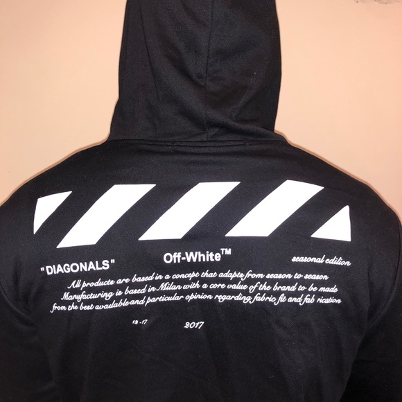 Off-white Diagaonals Black Sweatshirt - Picture 6 of 6